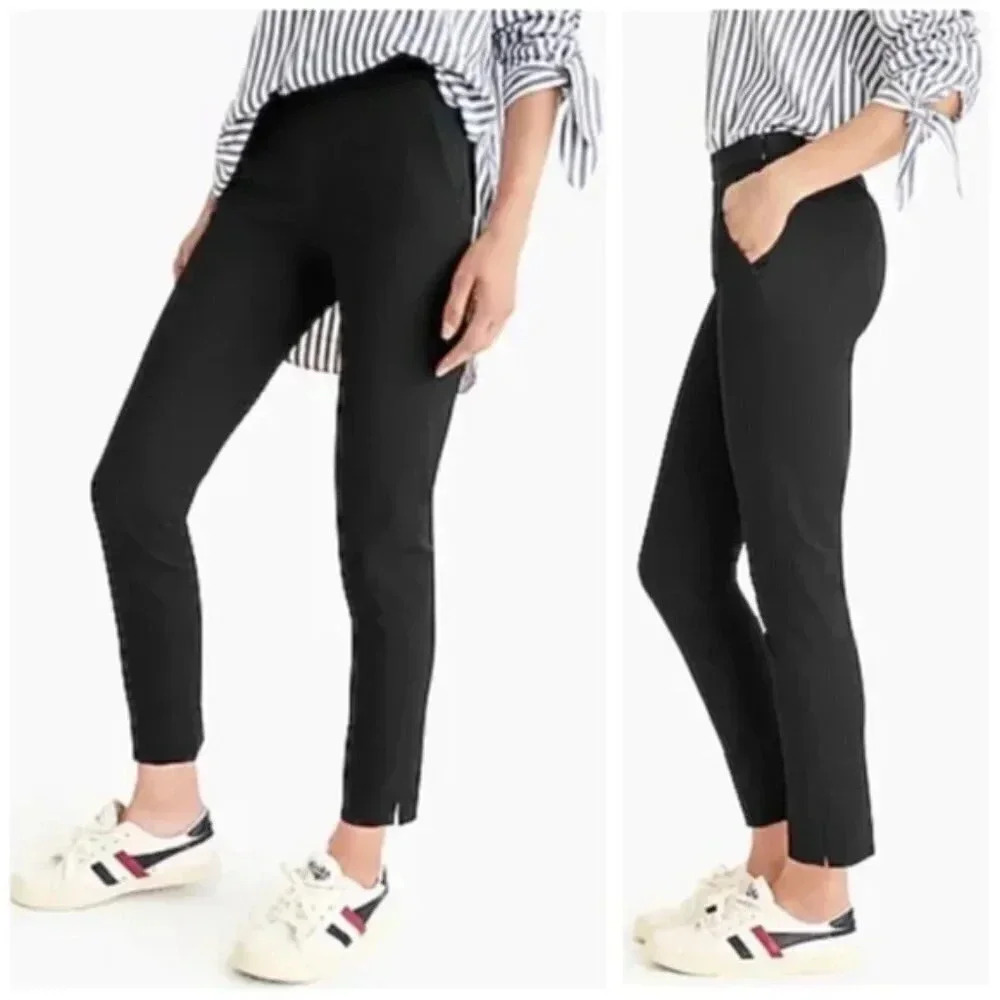 J.CREW Martie  Black Crop Pants